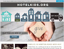 Tablet Screenshot of hotelkids.org